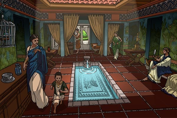 excavate rome house in game-based learning