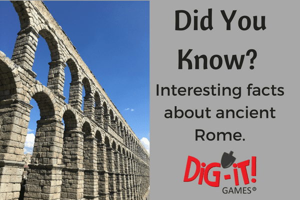 Interesting facts about Ancient Rome