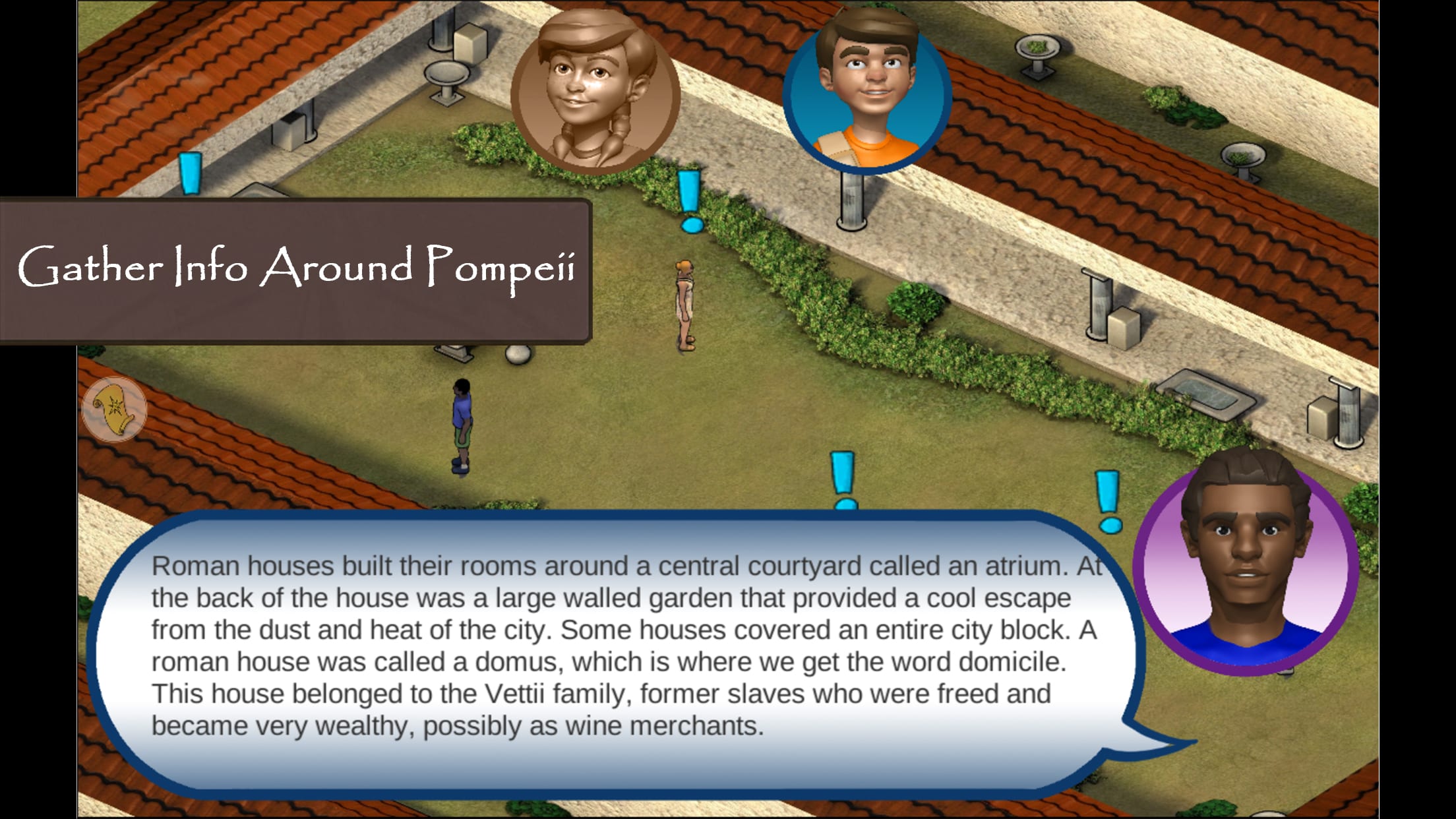 Roman Town 2 history game- stop the thief Ladrone!